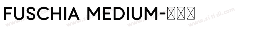 Fuschia Medium字体转换